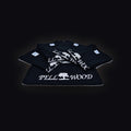 Pellwood Classic black T-shirt with white PELLWOOD tree logo