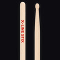 Pellwood X-Line Rock Classic Medium drumsticks – butt end and tip
