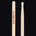 Pellwood X-Line Rock Classic Short drumsticks – butt end and tip